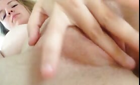 Hot teen with big tits finger fucking 